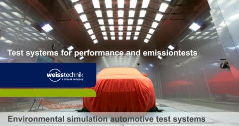Tesztkamrák, vizsgálóberendezések az autóipar számára – terméklista